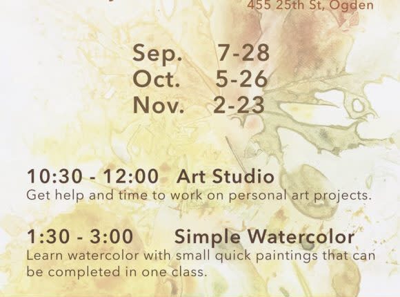   Art courses in autumn |  Ogden, UT 84401

