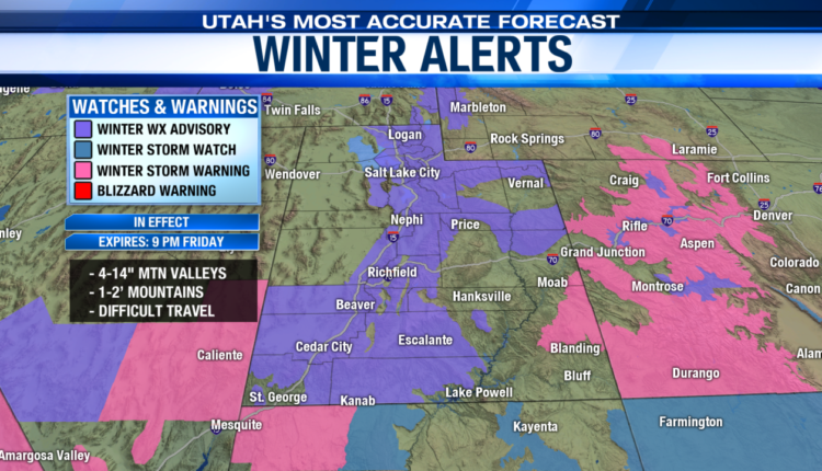 More active weather ahead of New Year’s; Winter Weather Advisories issued