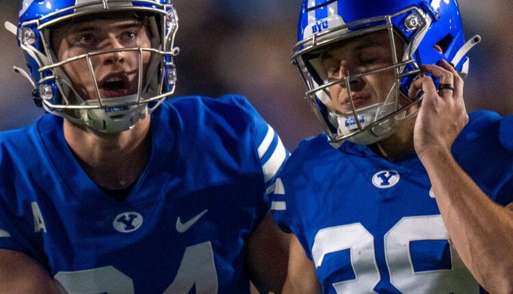 BYU won't name a starting kicker for Notre Dame game after a slew of missed field goals
