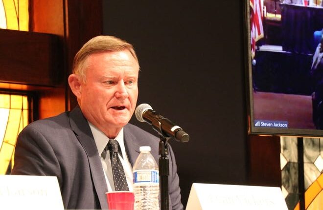 Utah Sen. Evan Vickers, who represents District 28 in southwestern Utah, was picked to continue serving as Majority Leader by fellow Republicans in the Utah Legislature after the results of the 2022 midterm elections.