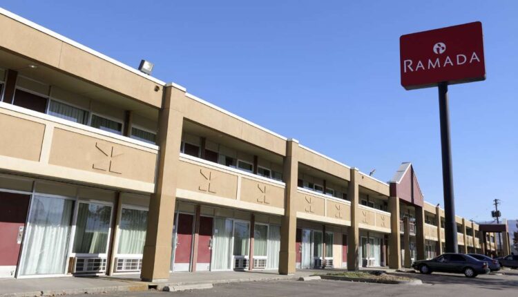 Salt Lake City Council approved a plan to turn a Ramada on North Temple Street into a temporary overflow homeless shelter. The hotel is pictured in Salt Lake City on Nov. 17, 2021. Salt Lake City has a new plan about approving future homeless resource centers. While the process signals movement in lifting a moratorium, it may not be the path some stakeholders hope for.